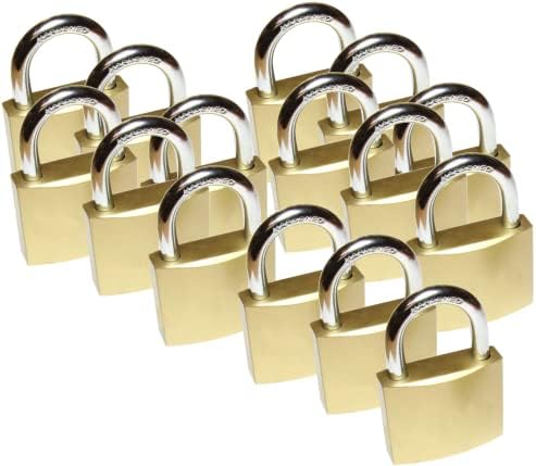 legunto® 6 x Padlock keyed Alike. Very Stable Padlocks with 36 Keys That fit Every Lock in The Set.