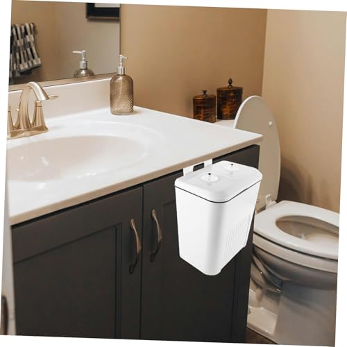 Caneca de basura de cocina GLEAVI doble compartimento blanca miniatura 6
