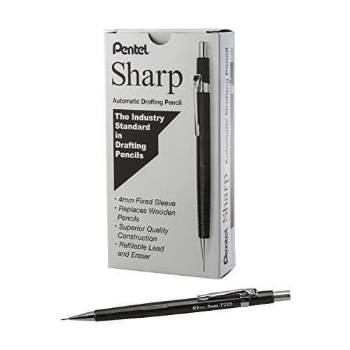 Pentel Sharp 0.5 mm graphite métallique : le porte-mine haute précision pour professionnels