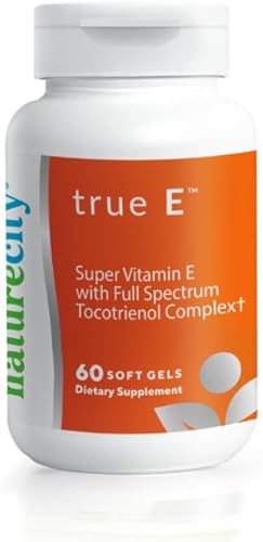 NatureCity True-E - Cápsulas de vitamina E de tocotrienoles de espectro completo  Suplemento dietético de tocotrienoles de vitamina E natural sin