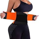 QQWW Women Waist Trainer Sauna Fat Burner Slimming Belt Corset Sweat Belt Weight Loss Waist Trimmer...