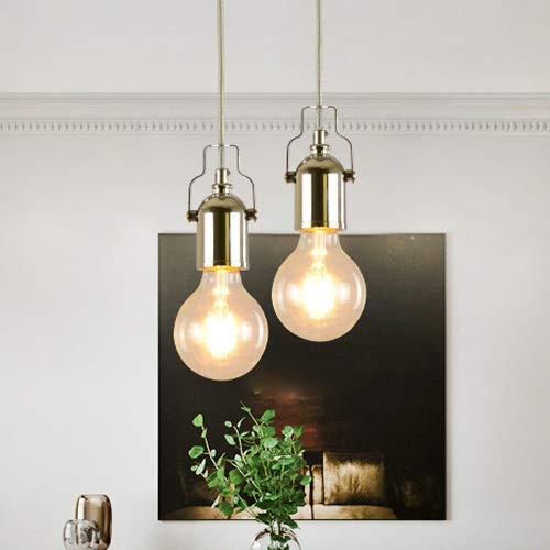 Lustre Rétro en Fer Forgé Rénovation Salon Éclairage E27 Durable