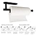 Paper Towel Holders-Blcak,Paper Towels Rolls - for Kitchen,Paper Bulk- Self-Adhesive Under Cabinet,Both Available in Adhesive and Screws,Stainless Steel