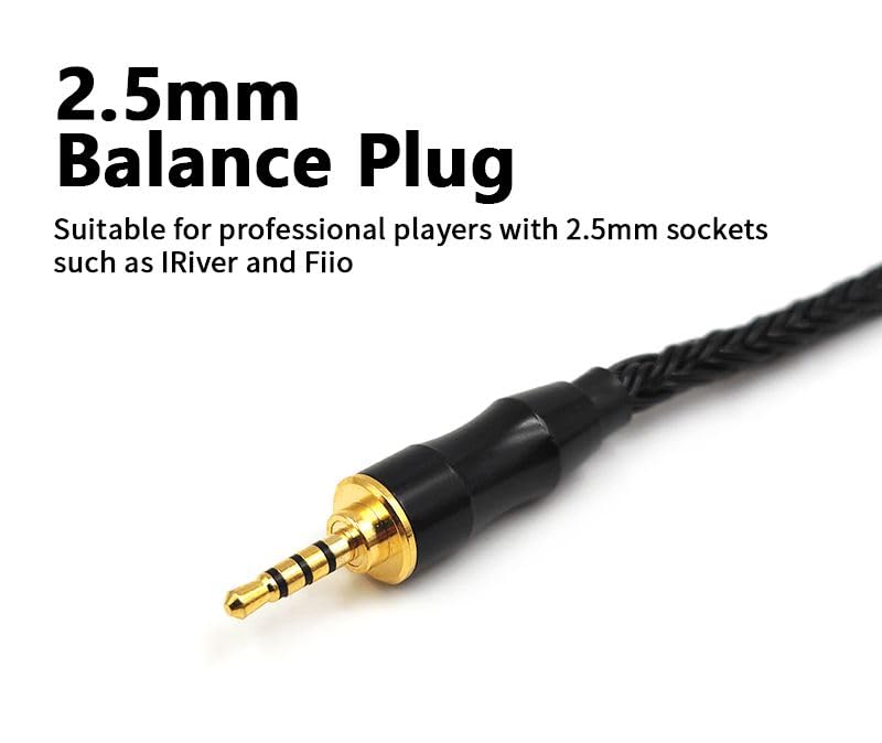 Amazon | Earmax 16-Strand 4.4mm 3.5mm 2.5mm - 2ピン 6N OCC 銀
