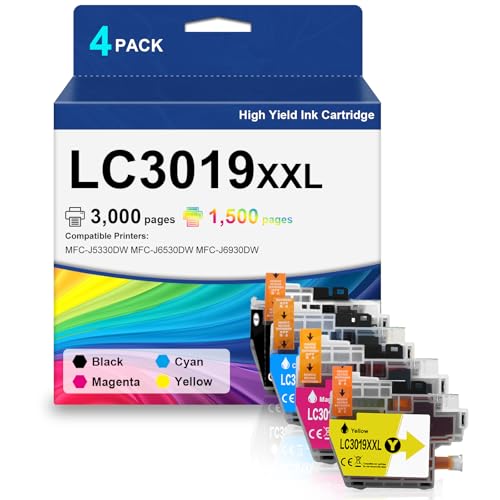 Image of Super High Yield LC3019 LC 3019 LC3019XXL Ink Cartridges 4-Pack