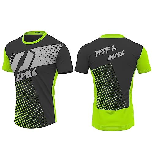 FFFF & OLFEH MTB Jersey Kurzarm,Mountainbike-Trikot für Männer,Fahrrad Trikots Motocross BMX Racing T-Shirt Downhill Kurzarm Radsport Kleidung MTB Jersey (NO2,XL)