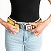 Buckle-Down Standard Seatbelt Belt The Flash, Multicolor, 1.5