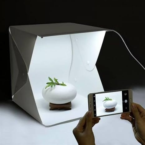 TriLine Mini Stüdyo Led Işıklı Ürün Fotoğraf Çekim Çadırı Pratik Katlanabilir - 40X40