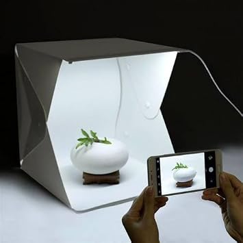TriLine Mini Stüdyo Led Işıklı Ürün Fotoğraf Çekim Çadırı Pratik Katlanabilir - 40X40