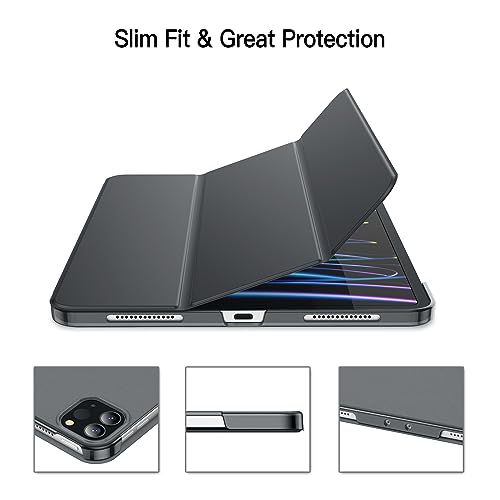 JETech Case ONLY for iPad Pro 11-Inch, 2022/2021/2020/2018 Model, Compatible with Pencil, Cover Auto Wake/Sleep (Dark Grey) by JETech - Image 3