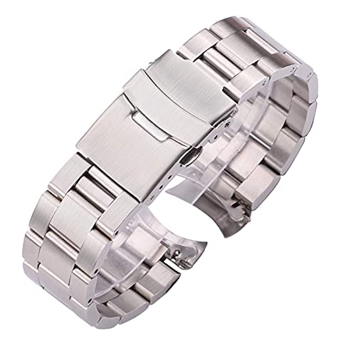 Bande de montre en acier inoxydable pour hommes, le bracelet idéal du bureau aux soirées