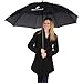 Minowl Oversize Golf Umbrella 62 Inch Large Windproof Waterproof Auto Open Black
