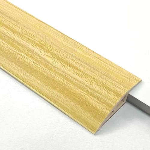 Listón de umbrales de puerta de PVC, 1 m × 7 cm, perfil de transición, perfil de transición, compensación de altura, para suelos de parqué, laminados, umbrales, adecuado para altura de 20 mm hasta 23