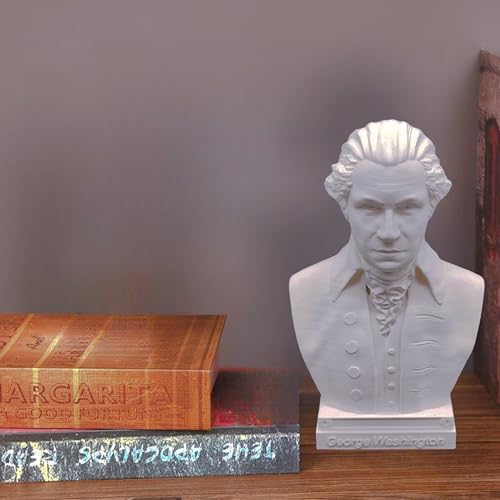 Busto cabeza estatua de George Washington 6x4x3 pulg miniatura 5
