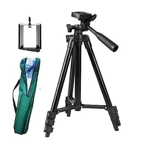 Tripé Profissional Preto Com Rotação 360 Universal Para Câmera E Celular 1,20 PREMIUM ONYK (PRETO)