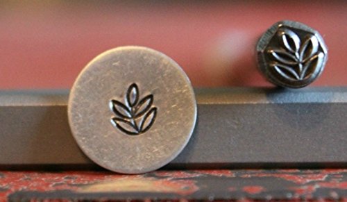 SUPPLY GUY 5mm Single Metal Punch Design Stamp: Plant, Leaf, and Flower, Made in USA (not a set) (Olive Branch SGC-45)