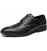 Ahico Men's Dress Shoes Formal Business Lace Up Oxford Wingtip Derby Shoes