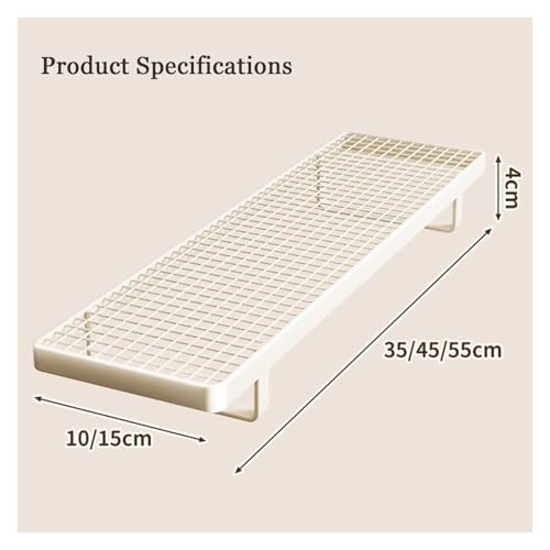 Estante para radiador blanco sin taladro balda flotante decorativa 3