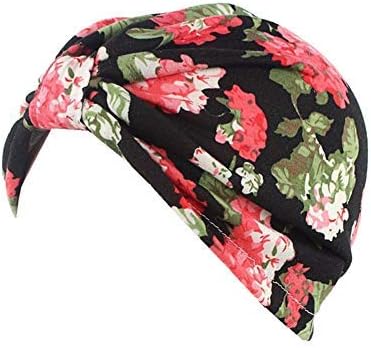 COMVIPWomen Muslim Floral Beanie Scarf Turban Head Wrap Hijib Cap