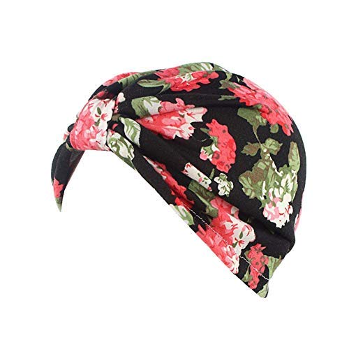 COMVIPWomen Muslim Floral Beanie Scarf Turban Head Wrap Hijib Cap
