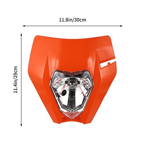 VICASKY Faróis Farol Led Farol De Luz Dianteira Do Motocross Motocicleta Plástico Conduziu