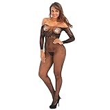 Dessous Große Größen Sexy Sexy-Frauen Unterwäsche schlank Dessous Offener Po (Black, One Size)