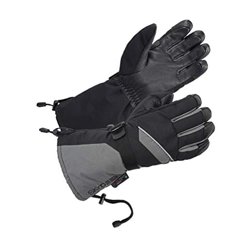 SKYDEER Waterproof Skiing Gloves with Premium Genuine Deerskin Leather (SD8658T/M)