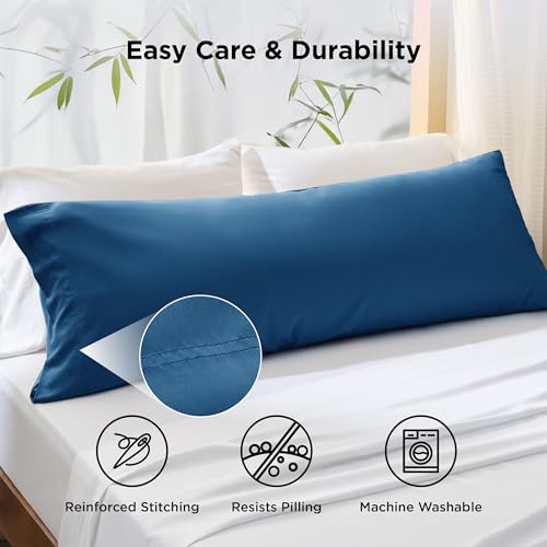 Image of Bedsure PureWoven Body Long Pillowcase, 100% Rayon Derived from Bamboo