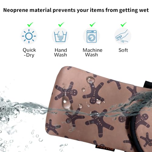 Image of Neoprene Phone Sleeve Pouch Case Bag for Men Women w /Crossbody Strap /Neck Lanyard for iPhone 17 /16 /15 /14 Pro Max, Samsung S25,Pixel 10