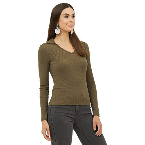 Image of Harpa Women's Solid Regular Fit Blouse