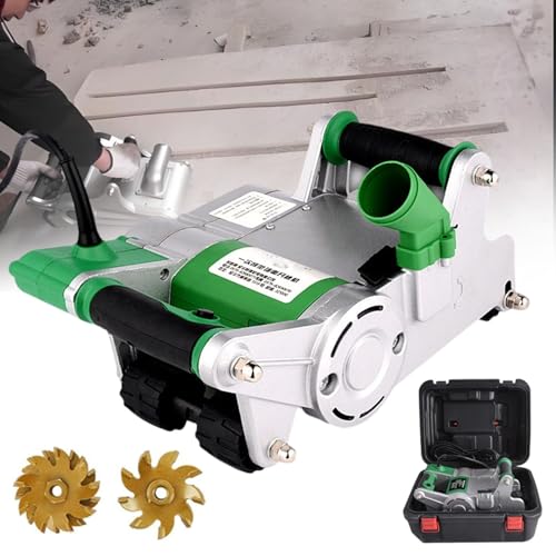 Scanalatrice for muri da 1100 W, scanalatrice for linee di muro, profondità di scanalatura regolabile 25-35 mm, tagliatrice e scanalatrice for cemento montata a parete, macchina for il taglio di scana