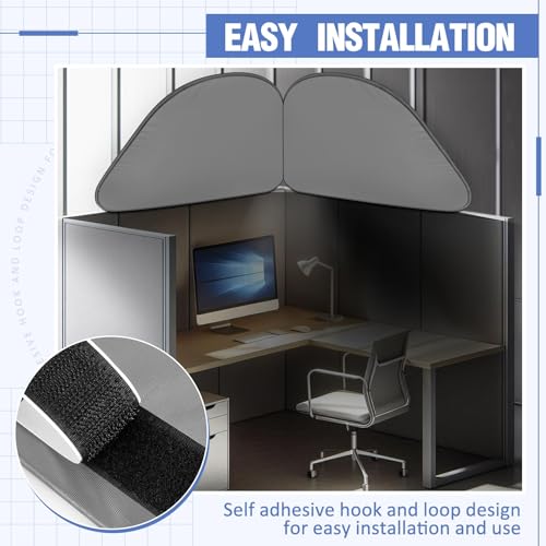 image for Juexica Foldable Office Cubicle and Desk Shade, Portable 27.5 Inch Cub