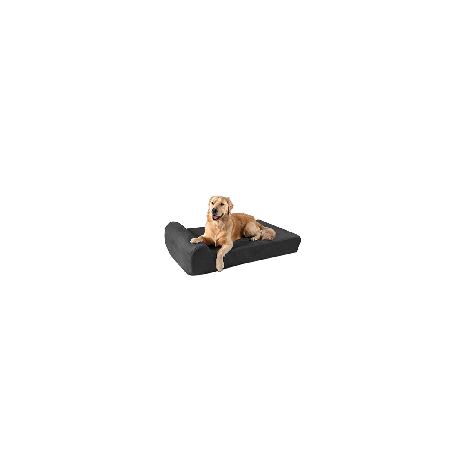 Big Barker Orthopedic Dog Bed w/Headrest 7” Dog Bed for Large Dogs w