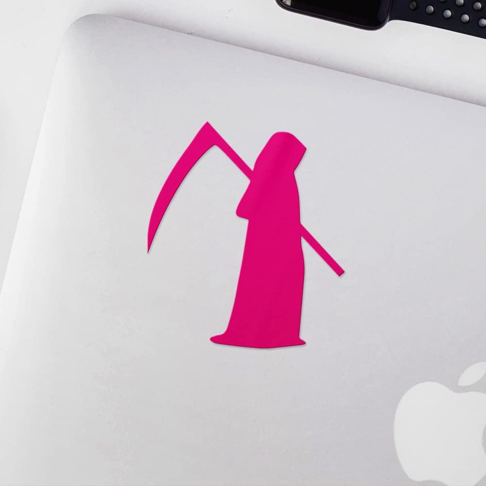 INDIGOS UG Adesivo Auto - Sticker - Auto - JDM - Die Cut - The Grim Reaper Decal Car Laptop Window Vinyl Sticker - Nero - 71 mmx149 mm