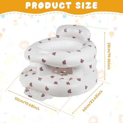 Asiento inflable para bebé anticaídas y silla de suelo compacta para evitar malas posturas 2