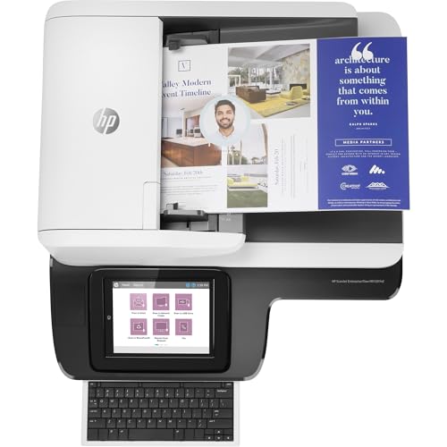 HP ScanJet Enterprise Flow N9120 fn2, Scanner, Flachbett, bis zu A3, ADF, LAN, USB, bis zu 20.000 Seiten täglich, Touchscreen mit vollständiger Tastatur