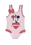 Sun City Minnie Mouse Mädchen Badeanzug Bademode Kinder (Rot, 98)