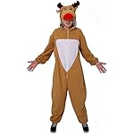 ILOVEFANCYDRESS - Disfraz de reno Rudolph para adulto, talla única