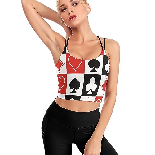 Womens Comfortable Racerback Bras Yoga Vest Tank Tops Activewear Workout Bras2