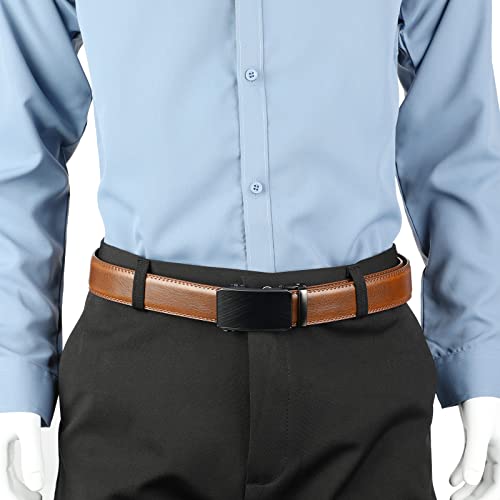 Image of Lavemi Men's Real Leather Ratchet Dress Casual Belt, Cut to Exact Fit,Elegant Gift Box