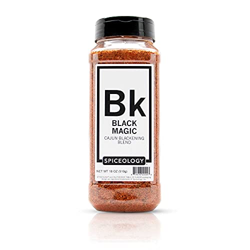 Spiceology - Black Magic - Cajun Blackening - Cajun Seasoning BBQ Rub - 18 ounces