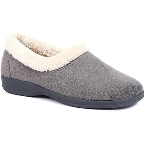Pavers Women's Fluffy Comfort Slippers Cover