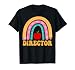 Director Rainbow Pencil Women Back To School Appreciation T-Shirt