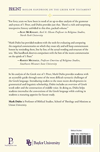 1 Peter: a Handbook on the Greek Text