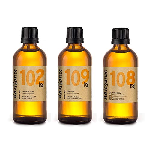 Preisvergleich Produktbild Naissance Trio Set Lavendel, Teebaum, Rosmarin - reine ätherische Öle je 100ml