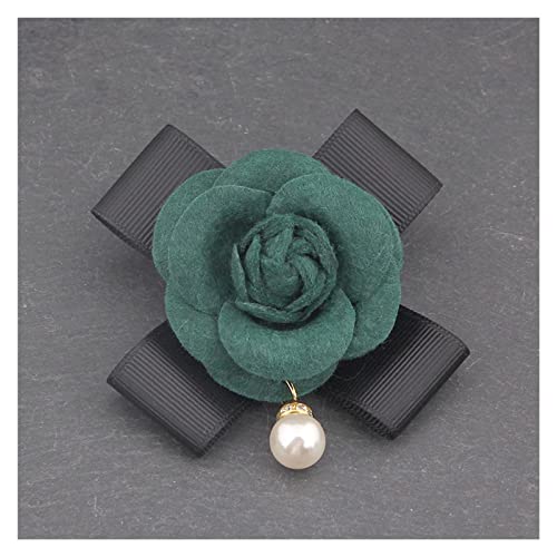 Broche rose tissu perle bijoux broches femmes accessoires vêtements