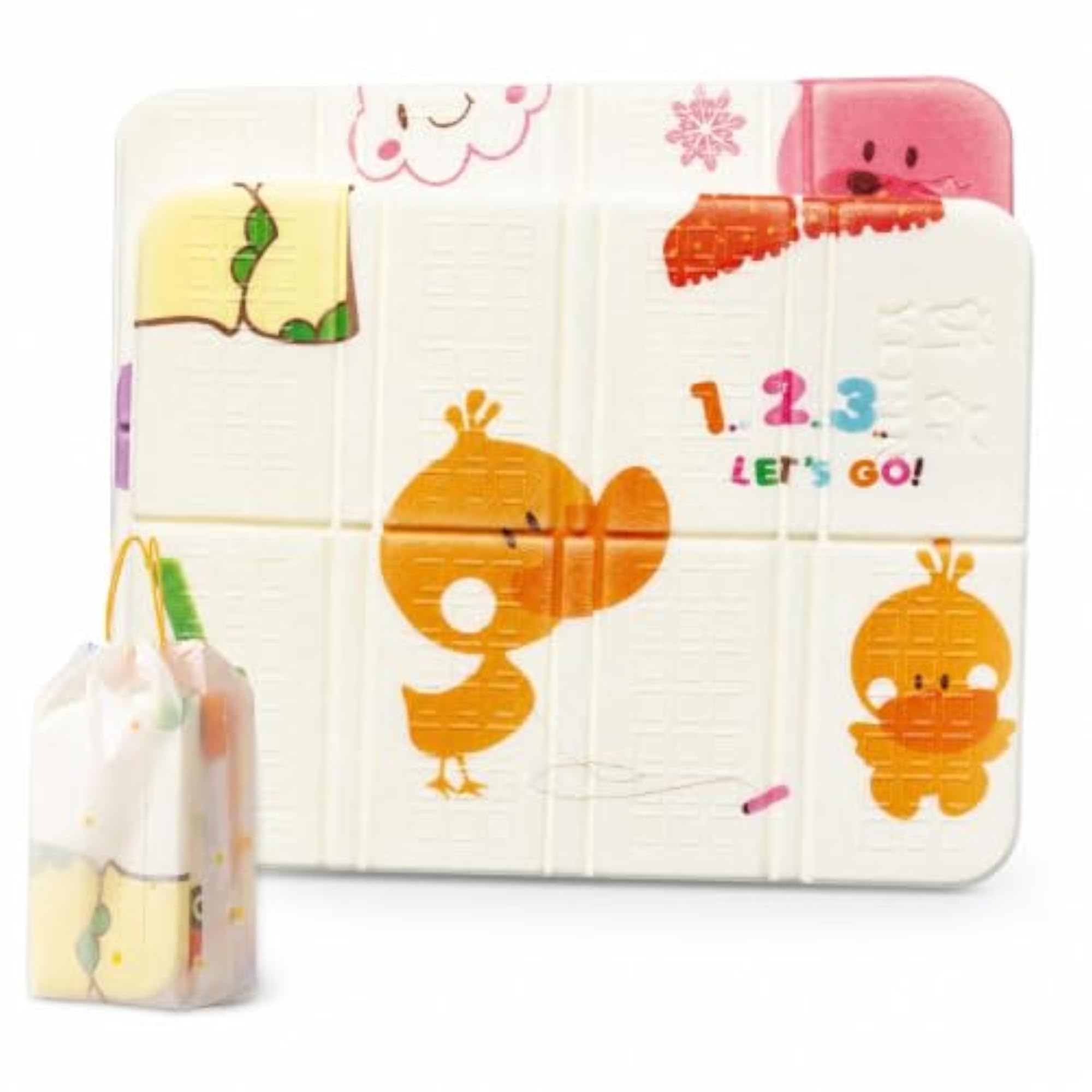Portable Folding Seat Cushion for Outdoor Camping, Cartoon Pattern