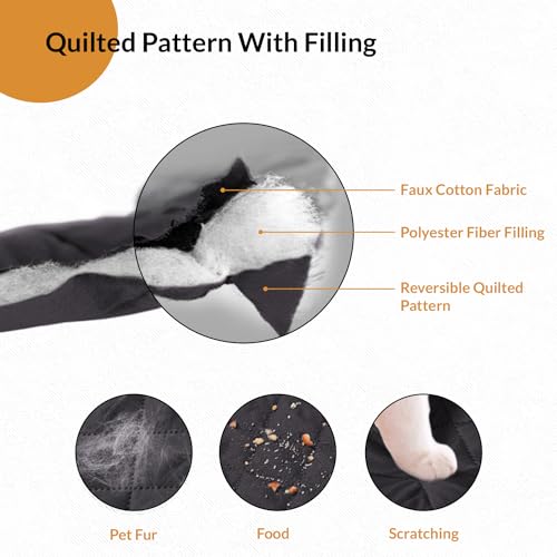 Hafaa Sofa Cover 2 Seater Water Resistant Sofa Slipcovers, Black/Dark Grey Non Slip Reversible Sofa Covers with Elastic Strap - Washable Sofa Protectors from Pets/Kids/Dogs - Image 3