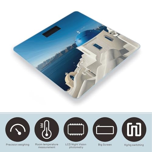 Báscula digital baño vidrio templado Santorini miniatura 3