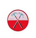 Hammer Cool Iron on Patches for Hats Fabric Patch for Jackets Rock Climbing Wappen